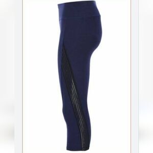 NWT Splendid Leggings Peacock Sheer Active wear